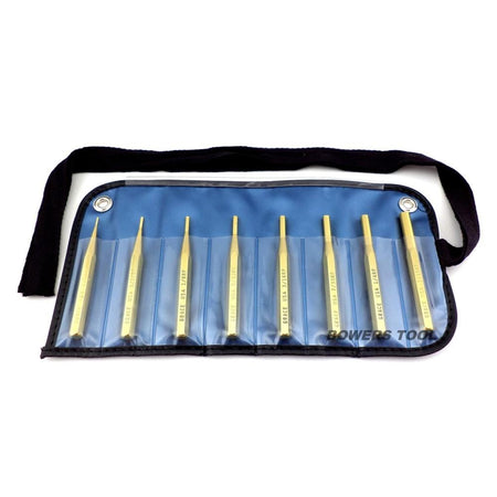 Grace USA 8-Count Brass Roll Spring Punch Set Gunsmith Tool