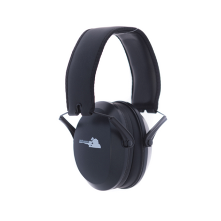 Benchmaster Rifleman Low Profile Passive Ear Muffs Black 22 NRR
