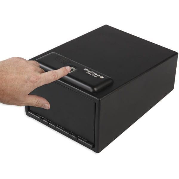 Bulldog Magnum Biometric Pistol Vault Semiconductor Fingerprint Lock 16 Gauge Steel