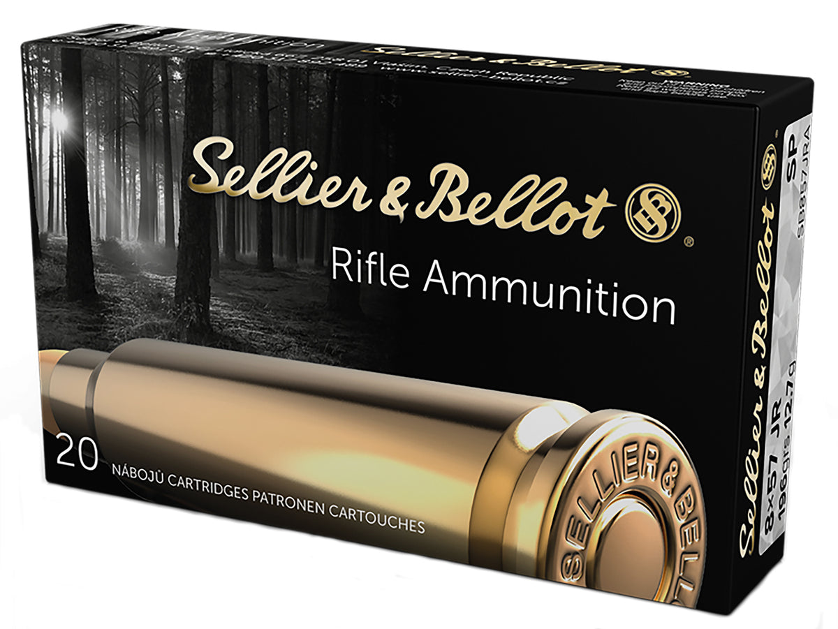 Sellier and Bellot 8x57mm JRS Rimmed for Single Shot Only 196 grain Soft Point ammunition
