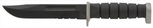 KA-BAR D2 Extreme Utility Knife 7" Serrated Clip Point with Hard Plastic Sheath