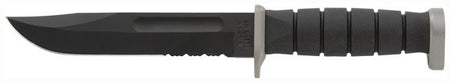 KA-BAR D2 Extreme Utility Knife 7" Serrated Clip Point with Hard Plastic Sheath
