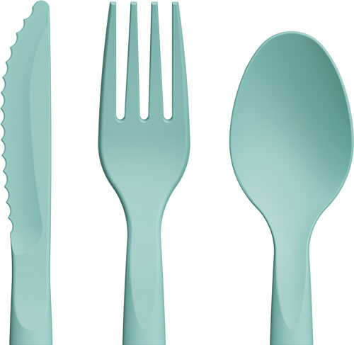 KA-BAR Lunch Pal Cutlery Set - Spoon, Fork, Knife with Lightweight Case