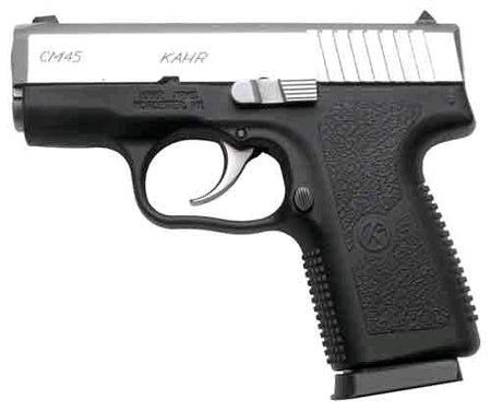 Kahr Arms CM4543 CM45 45 ACP 5+1 3.30" Serrated Steel Barrel, Matte Stainless Serrated Steel Slide, Black Polymer Frame, Black Textured Polymer Grip, No Safety, Right Hand
