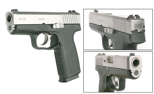 Kahr Arms CW4543 CW 45 ACP Caliber with 3.60" Barrel, 6+1 Capacity, Black Finish Frame, Serrated Matte Stainless Steel Slide & Textured Polymer Grip