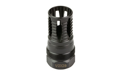 KAK Industry A7 Flash Hider Plan B 1/2X28, .375" Bore .223-9mm, Black Nitride 410-2103-006
