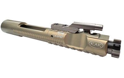 KAK Industry AR-15 K-SPEC Enhanced Low Mass Bolt Carrier Group 7075 Aluminum 9310 Steel Bolt NP3 Satin Gold 425-0510-002