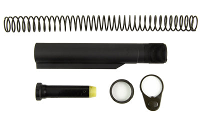 KAK Industry AR-15 Mil-Spec Carbine Buffer Tube Kit 7075 Aluminum Black Anodized Finish AR15-KT-003