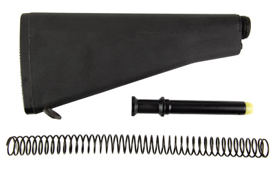 KAK Industry AR-15 A2 Rifle Buttstock Kit Polymer Stock with Storage Compartment Black AR15-KT-114