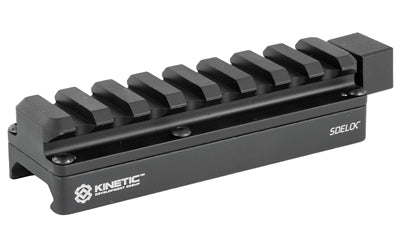Kinetic Development Group SIDELOK Optic Riser Mount, Picatinny, Tool-Free Cam Lock, Black SID5-100