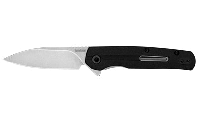 Kershaw Korra 2.75" Drop Point Pocket Knife, Stonewashed 5Cr15MoV Blade, Contoured Black Nylon Handle 1409