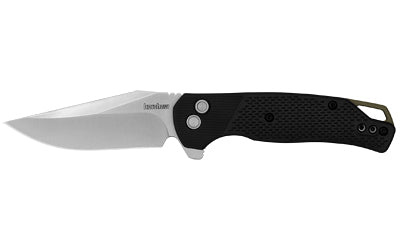 Kershaw Runoff Manual Folding Knife, 3.1" Clip Point Plain Edge, Button Lock, Deep-Carry Pocket Clip 1429