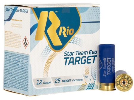 Rio Ammunition 12 Gauge Shotgun Ammo Team Target 2.75 in 1-1/8 oz #8
