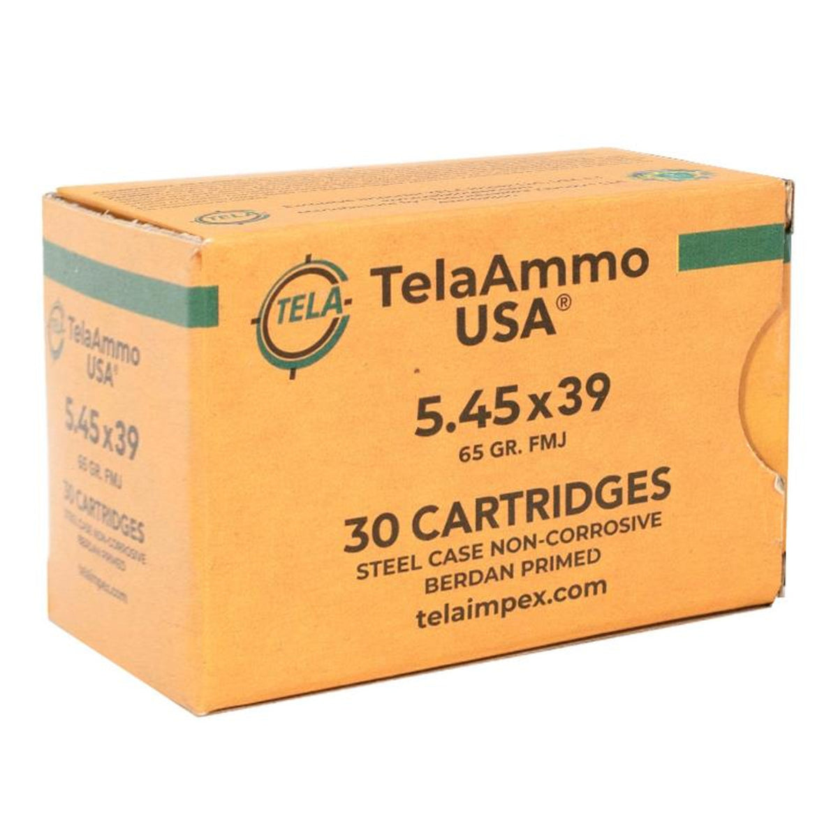 TelaAmmo 5.45x39mm Steel Case 65 Grain Full Metal Jacket(FMJ)