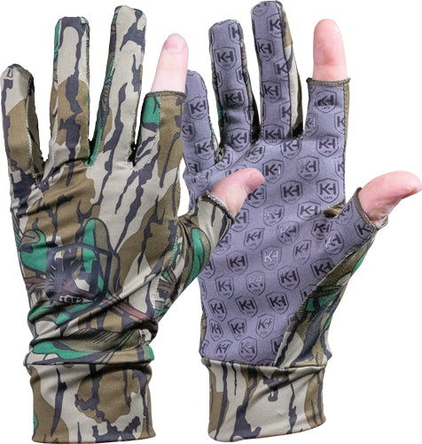 Knight and Hale Run N' Gun Gloves in MO Greenleaf Camo