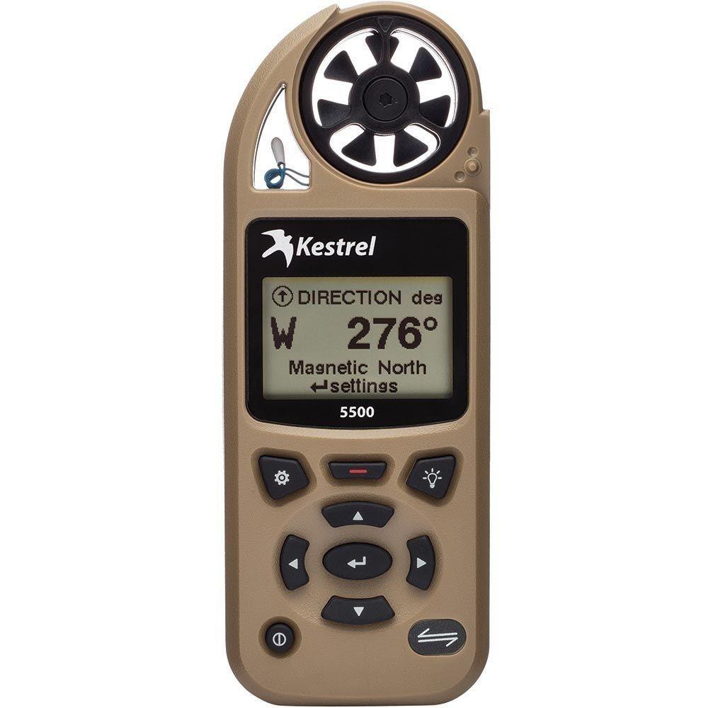 Kestrel 5500 Environmental Weather Meter Bluetooth LiNK Vane Mount Included Desert Tan