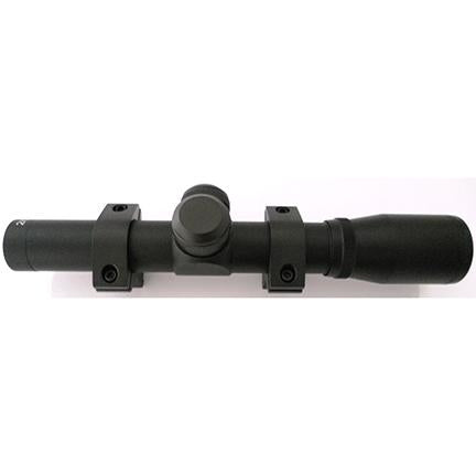 Keystone Pistol Scope 2x 20mm Eye Relief 14.5in 3/8 Dovetail Rings Included