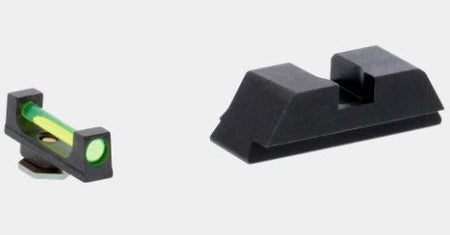 Ameriglo Green Fiber .115 Front and Black Steel Rear Sight for Glock 42/43/43X/48