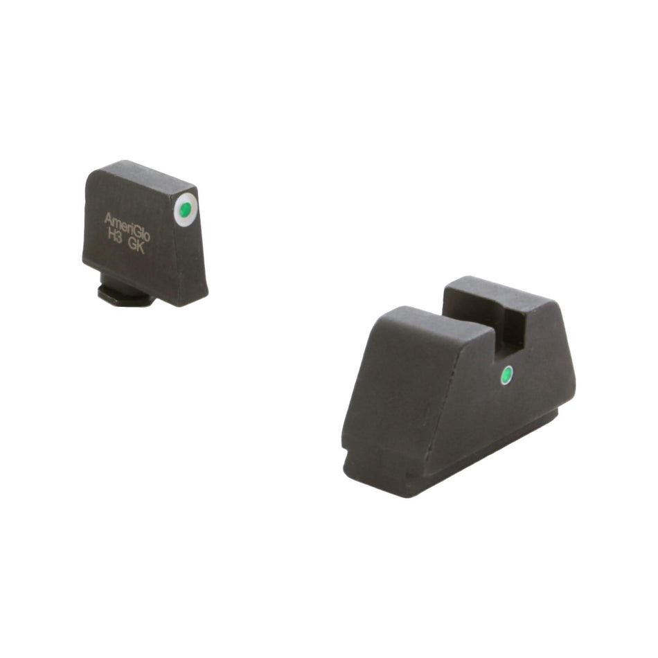 Ameriglo 3XL Tall Tritium Night Sight Set Green Front White Outline for All Glocks