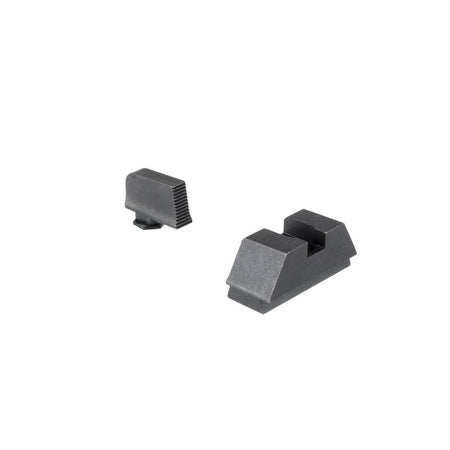 Ameriglo Glock Co-Witness Backup Sight Set Flat Black .295 Rear 1L Tall .220 Front