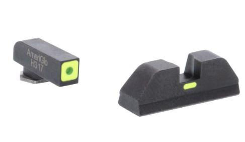 Green Tritium LimeGreen Lumi Non-Tritium Square Rear Sight for Glock Gen 5 Pistols
