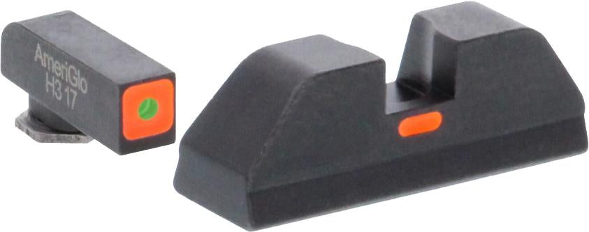 Ameriglo Green Tritium / Orange Square Rear Sight for Glock Gen 5 Pistols