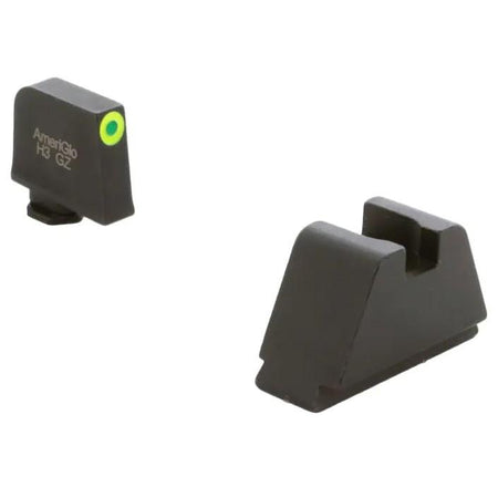 Ameriglo 4XL Elevated Tritium Sight Set for Glock Green/Green Outline Front Black Back