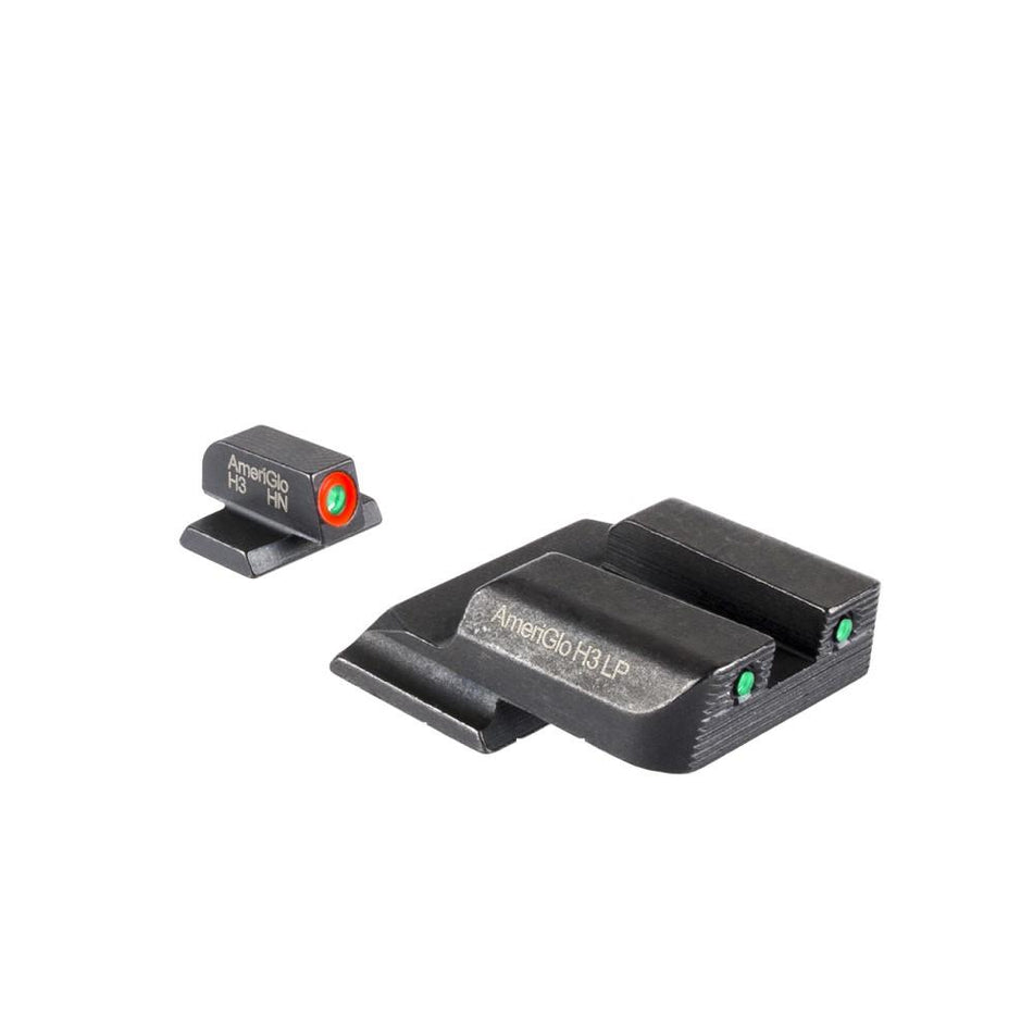 Ameriglo Trooper Three-Dot Tritium Night Sights Orange Front Green Rear for S&W M&P