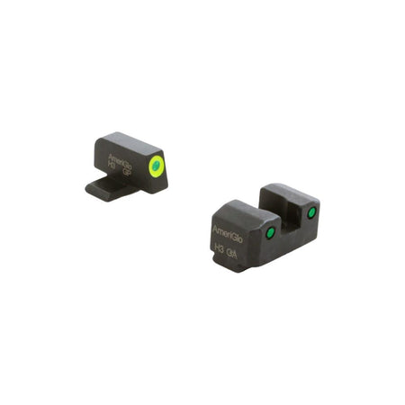 Ameriglo Trooper Series 3-Dot Tritium Sight Set All Springfield XD Models Green/LumiGreen