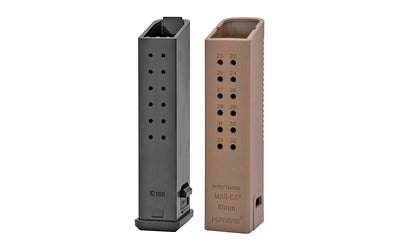 KRISS MagEx2 Kit, 10MM, Flat Dark Earth, 3-Pack, Baseplate/Sleeve/Spring Set for Glock 20 Magazines KVA-MX2K10FD01