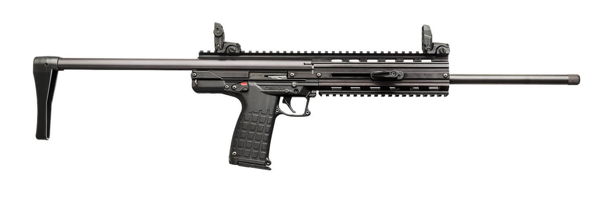 Kel-Tec CMR30BLK CMR 30 Compact 22 WMR 30+1 16.10" Black Steel Threaded Barrel, Black Aluminum w/Picatinny Rail Receiver, Black Collapsible Stock, Black Polymer Grip Ambidextrous