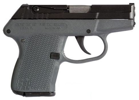 Kel-Tec P32BGRY P-32 32 ACP Caliber with 2.68" Barrel, 7+1 Capacity, Gray Finish Aluminum Frame, Serrated Blued Steel Slide & Gray Polymer Grip