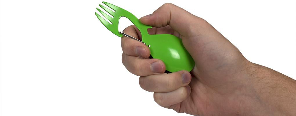 Kershaw Ration Green Fork and Spoon Multi-Tool - 4-3/5" Length