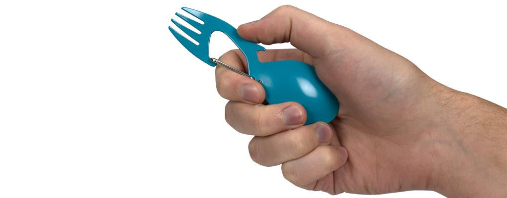 Kershaw Ration Teal Fork and Spoon Multi-Tool - 4-3/5" Length
