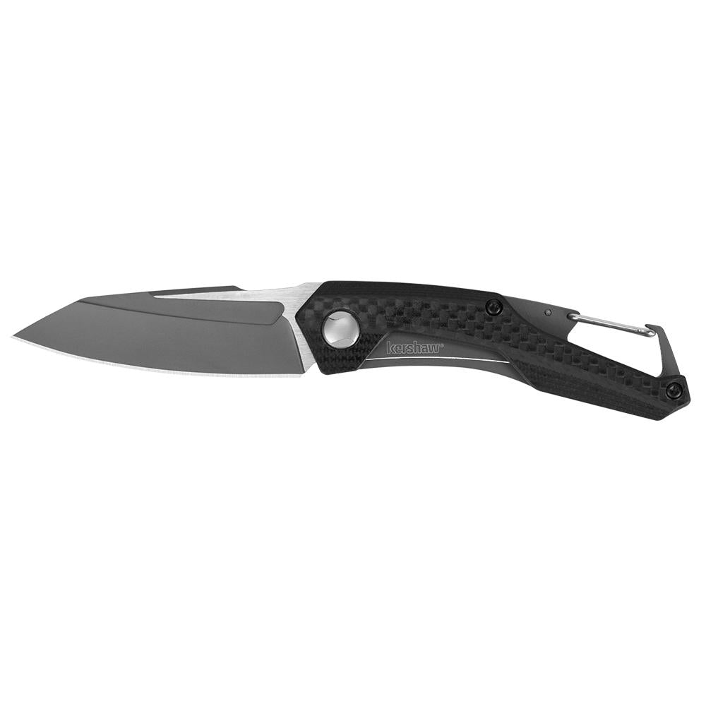 Kershaw Reverb Manual Folding Knife 2-1/2" Drop Point with Deep-Carry Clip Black