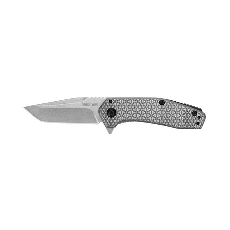 Kershaw Cathode Assisted-Open Folding Knife Silver American Tanto 2.25"