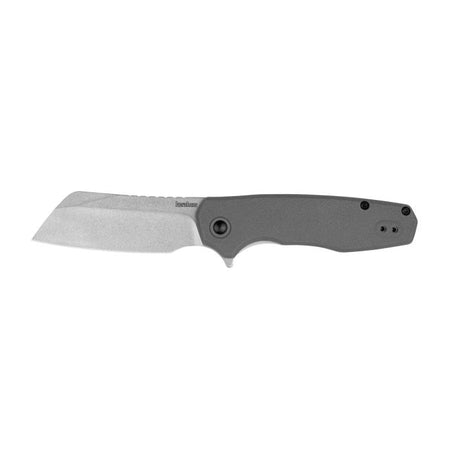 Kershaw Wharf Folding Cleaver Knife Grey Glass-Filled Nylon Handle 2-4/5" Blade