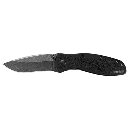 Kershaw Blur 3-2/5" Drop Point Folding Pocket Knife Black Finish