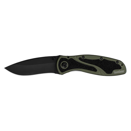 Kershaw Blur Olive Drab 3-2/5" Drop Point Folding Pocket Knife