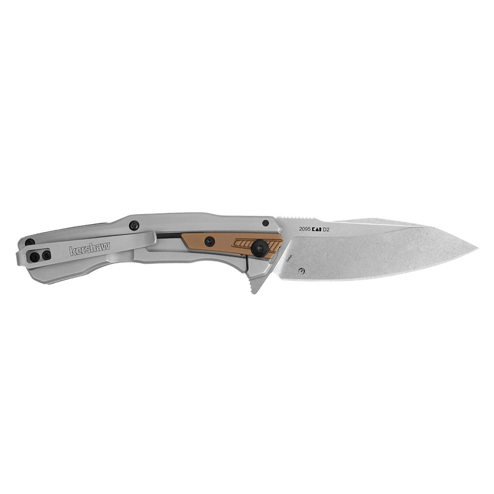 Kershaw Endgame KVT Ball Bearing Flipper Folding Knife 3.25in D2 Blade Bronze