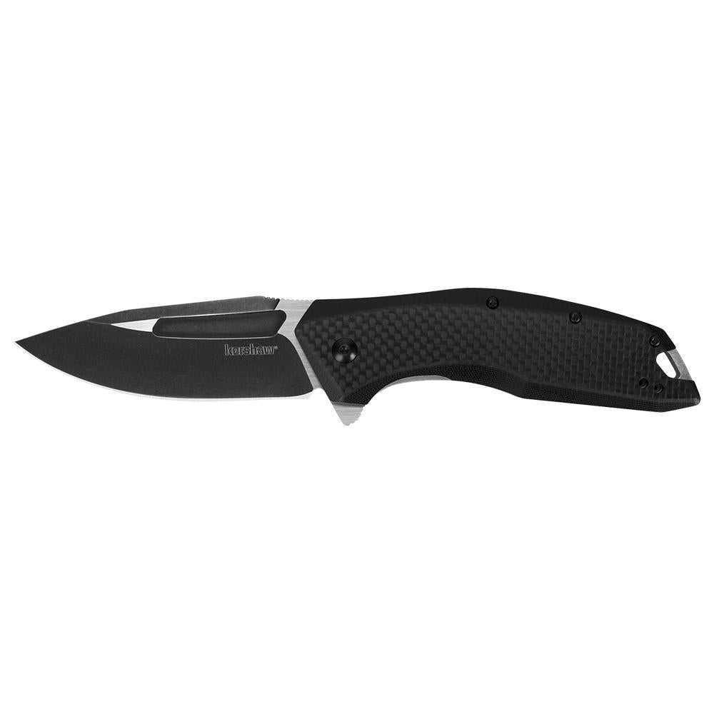Kershaw Flourish 3.5" Drop Point Folding Pocket Knife Black