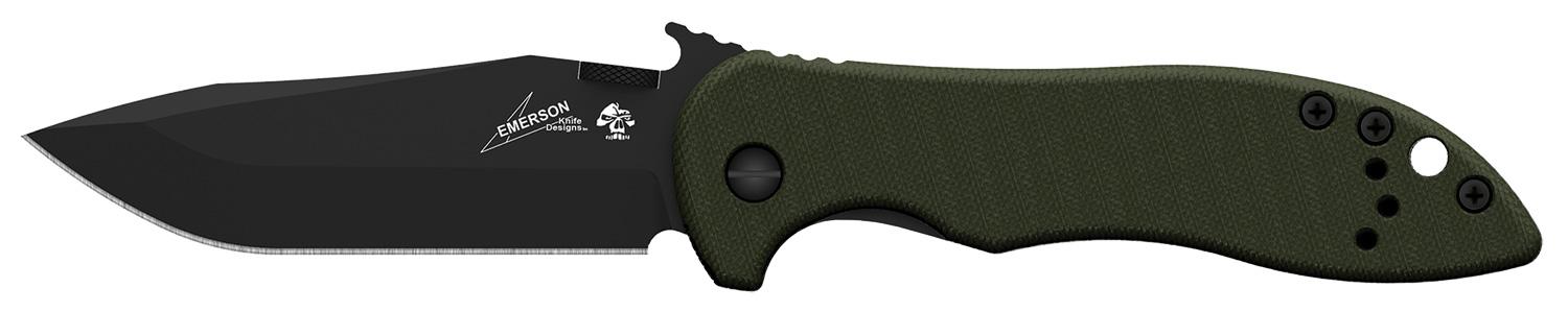 Kershaw x Emerson CQC-5K Manual Folder Knife with Wave Opening - OD Green