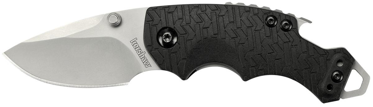 Kershaw Shuffle Drop Point Folding Knife 8Cr13MoV Steel Black Handle