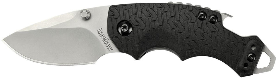 Kershaw Shuffle Drop Point Folding Knife 8Cr13MoV Steel Black Handle