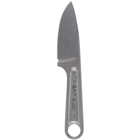 Ka-Bar 3" Drop Point Forged Wrench Fixed Blade Knife Silver