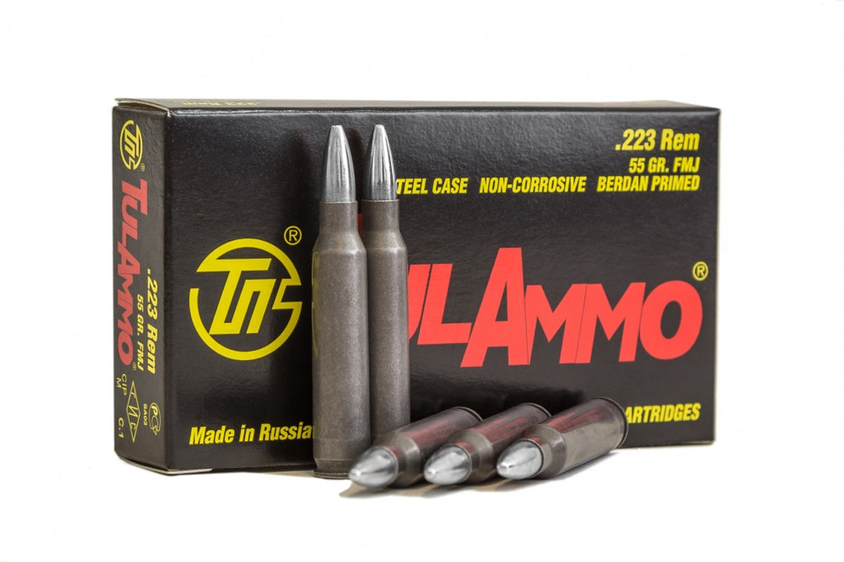 Tula .223 Rem 55Gr Full Metal Jacket(FMJ) Steel Case