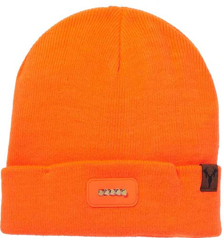 Hot Shot Basics Lighted Knit Hat Bolt 5-Bulb Blaze