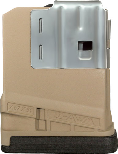 Lancer L7AWM SR-25 7.62x51 5rd FDE Opaque Polymer Magazine