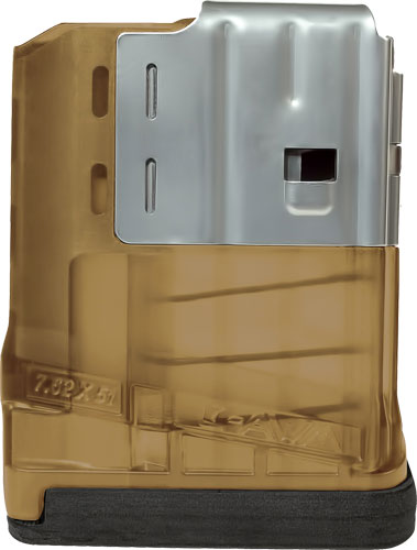 Lancer L7AWM SR-25 7.62x51 5-Round Translucent Dark Earth Polymer Magazine