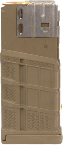 Lancer L7AWM 7.62x51mm 25-Round Opaque FDE Flat Dark Earth Rifle Mag